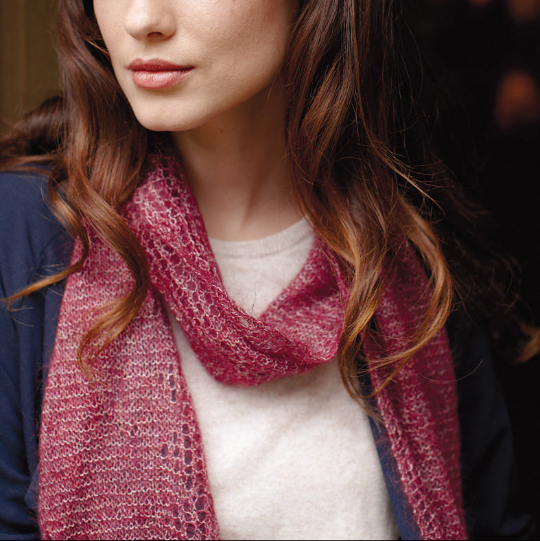 Keansburg Scarf - Knitting Kit - Limited Edition in Kidsilk Haze Colour
