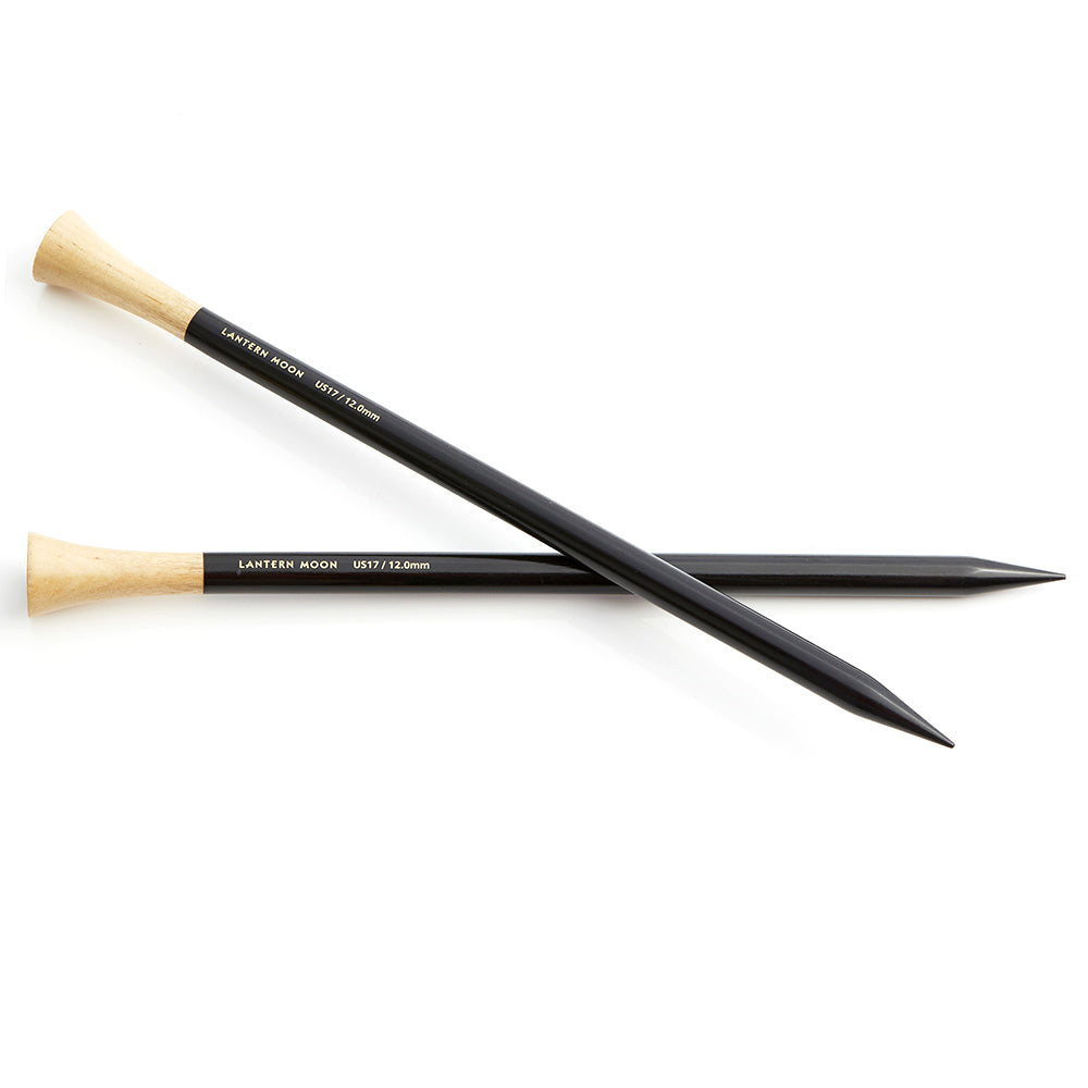 Lantern Moon Single Point Knitting Needles - Ebony - 35cm