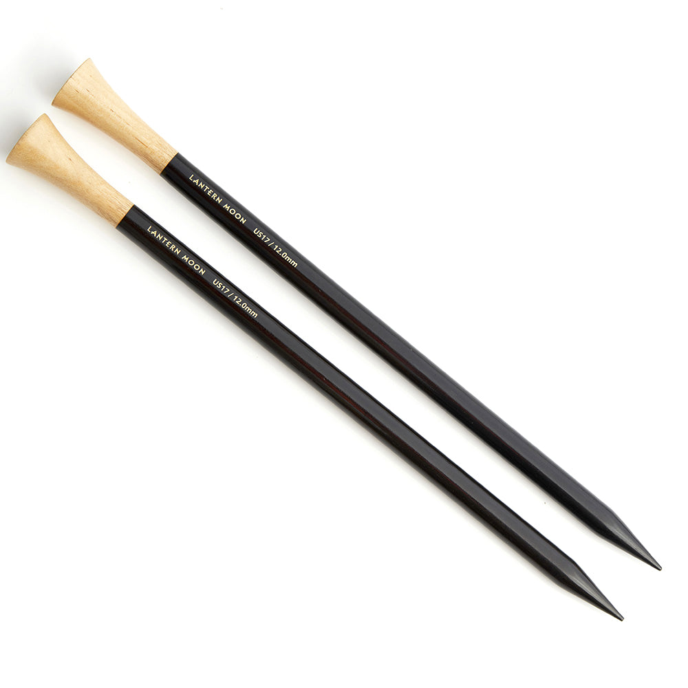 Lantern Moon Single Point Knitting Needles - Ebony - 35cm