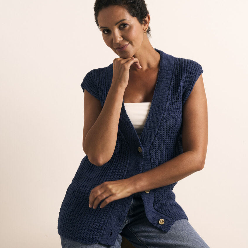 Mode at Rowan Lisbet Vest - Knitting Pattern