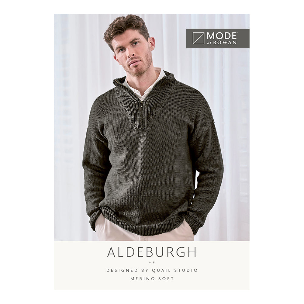 Mode bei Rowan Aldeburgh Pullover mit Reißverschluss – Strickmuster