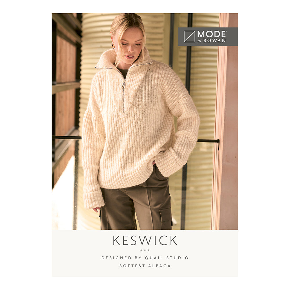 Mode at Rowan Keswick Zipped Sweater - Knitting Pattern