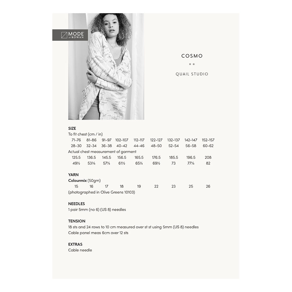 Cosmo Cardigan - Knitting Pattern