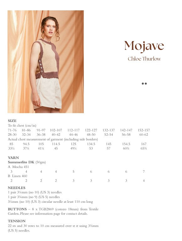 Rowan – Serena-Pullover – Strickmuster (PDF-Download) 