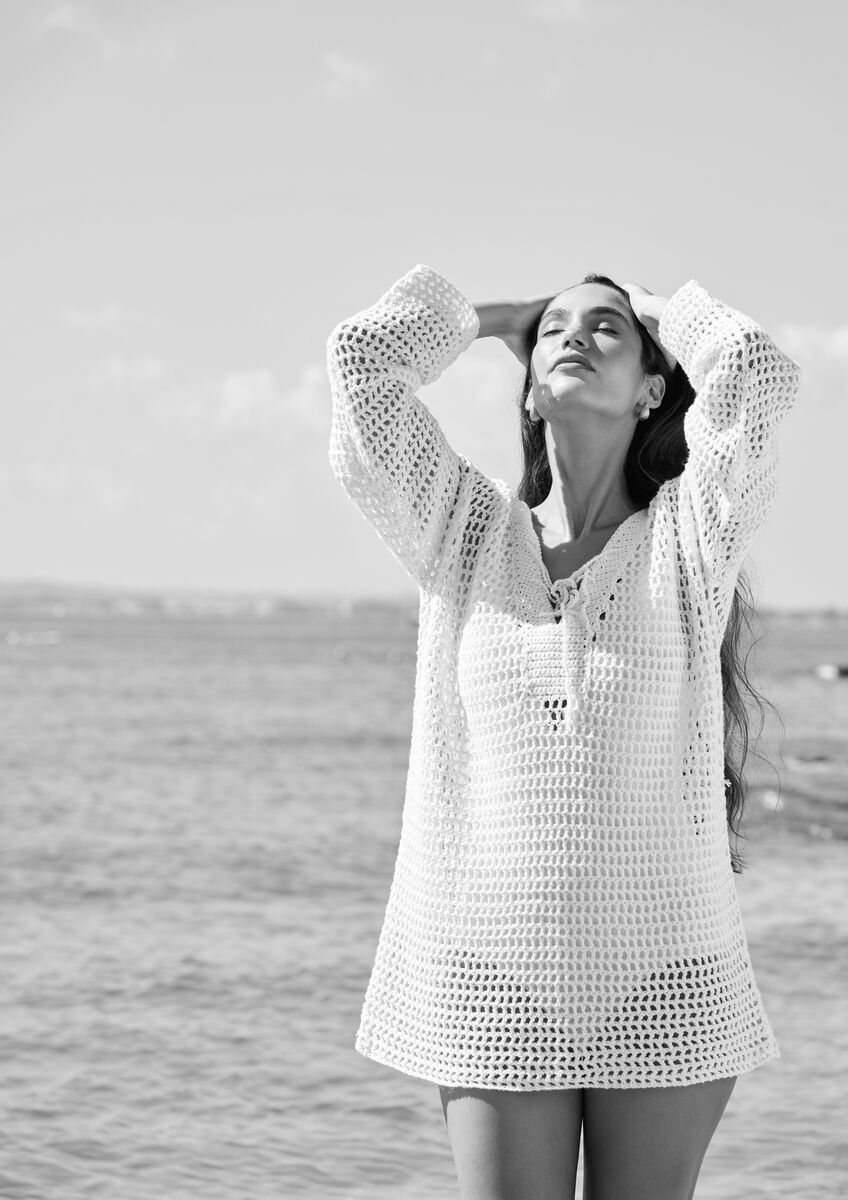 Mode at Rowan Ochre Cover-up - Crochet Pattern