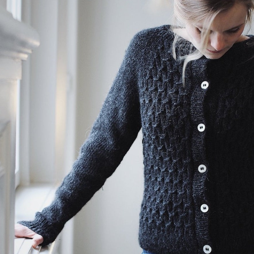 PetiteKnit Classic Smocking Cardigan - Knitting Pattern