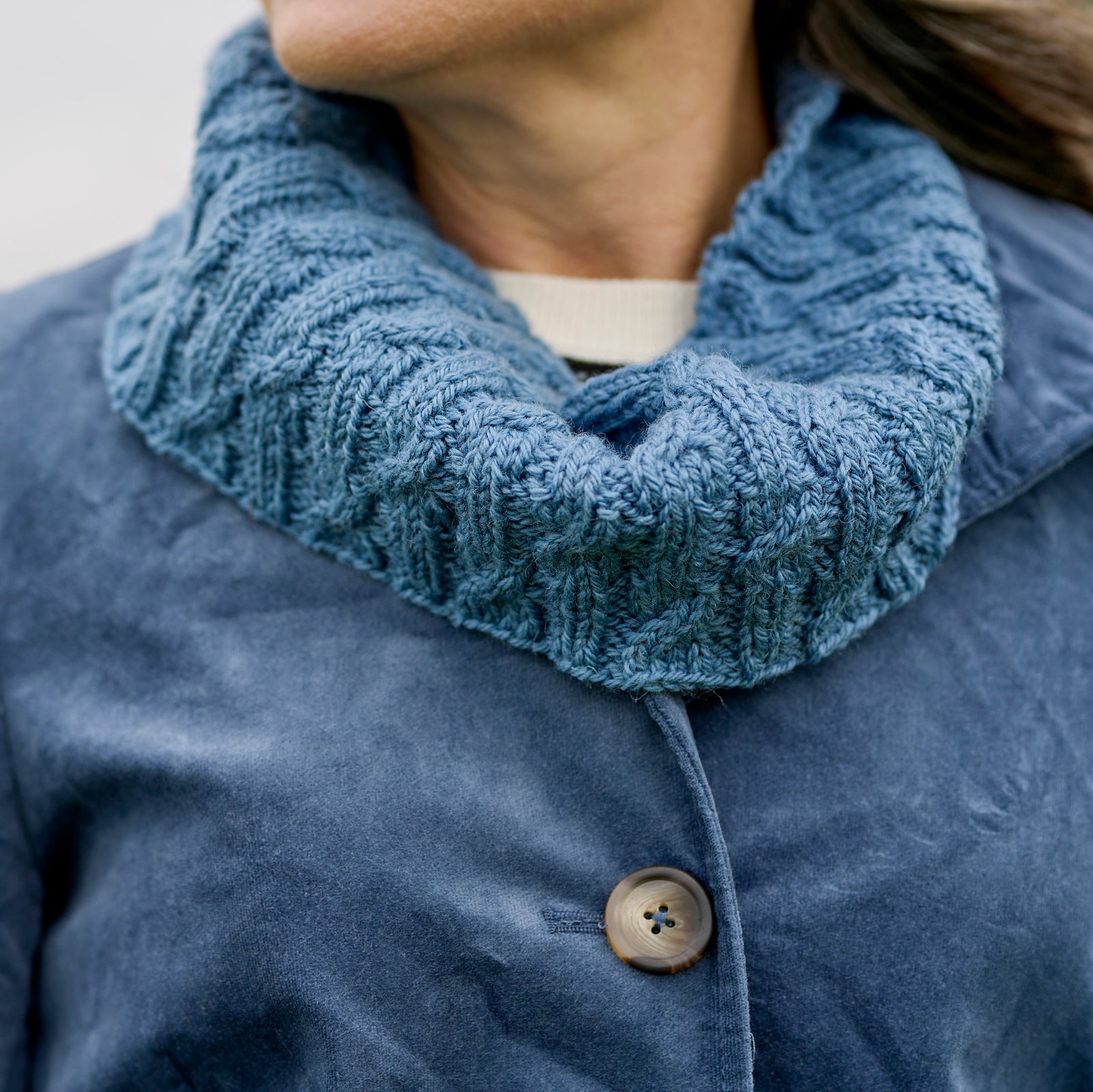 Laurie Cable Rib Cowl & Hat - Knitting Pattern (FREE PDF Download)