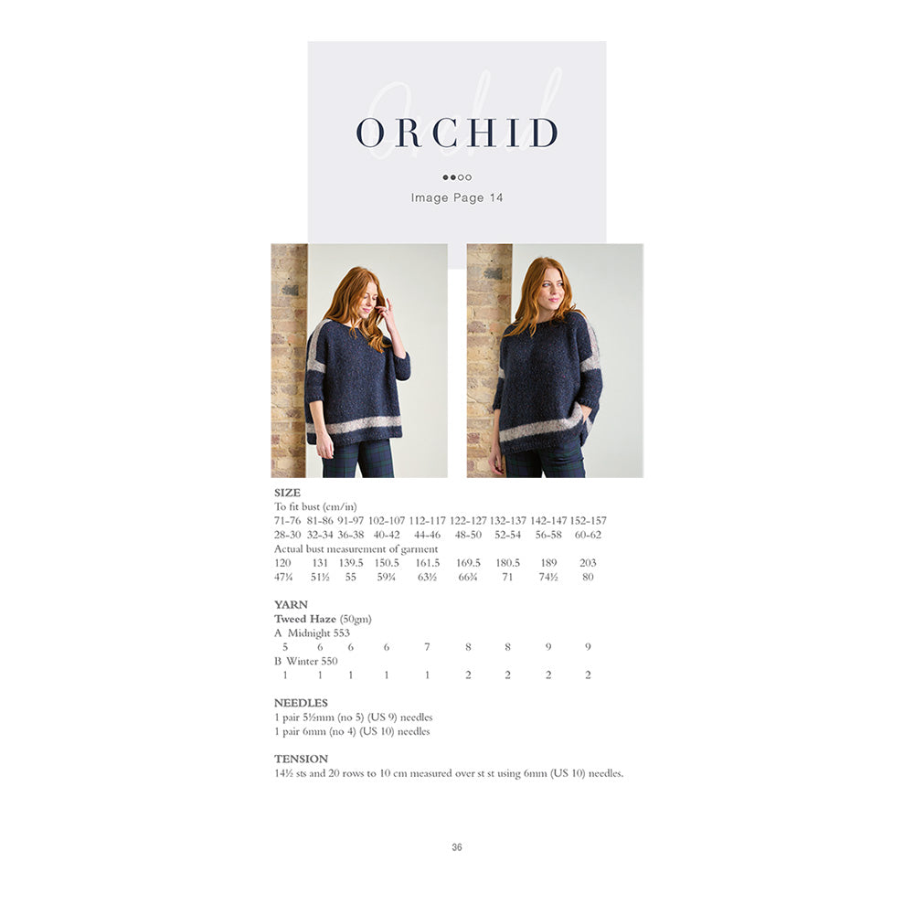 Rowan Orchid Sweater - Knitting Pattern (PDF Download)