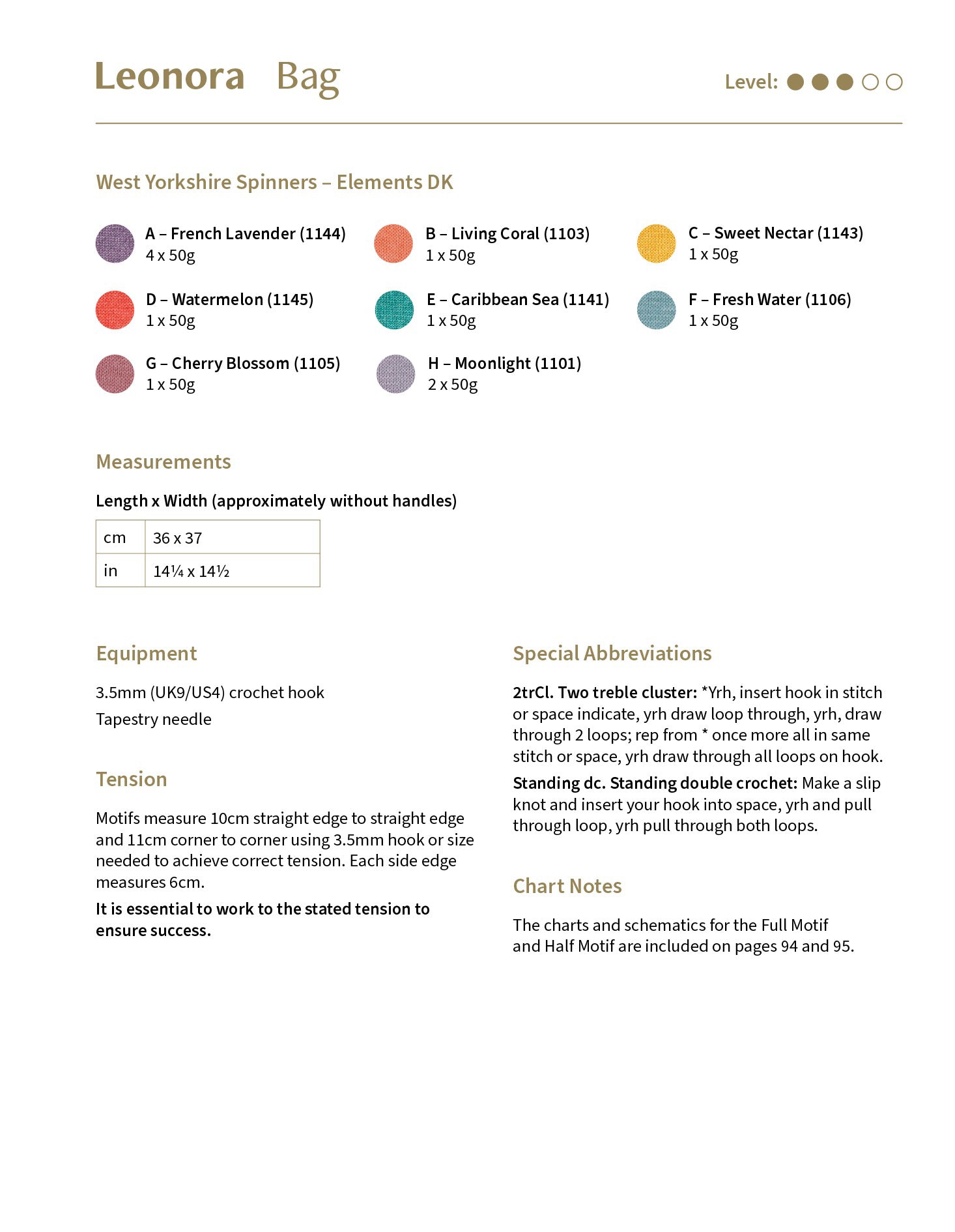 WYS Elements DK Sun Dance - Häkelmusterbuch