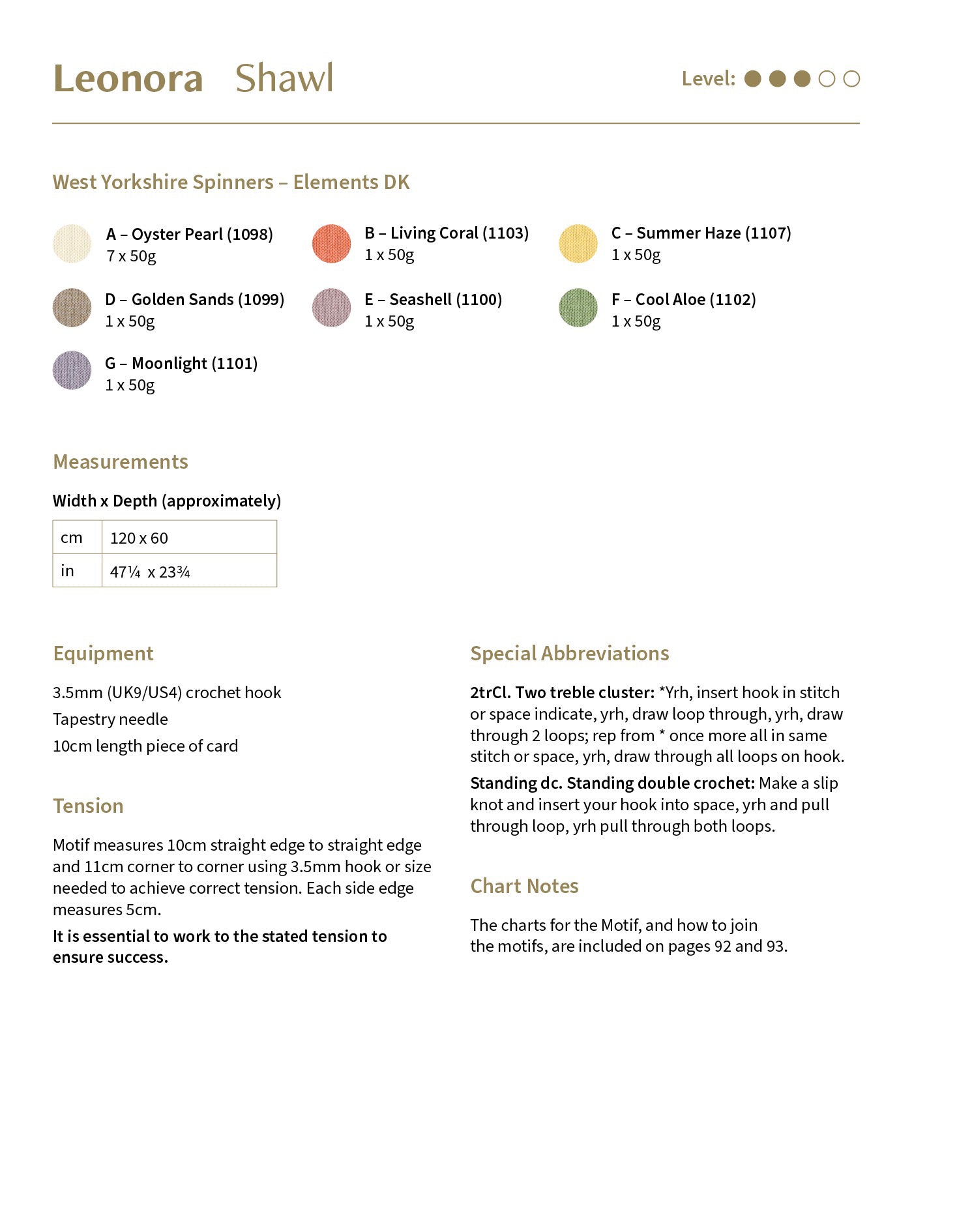 WYS Elements DK Sun Dance - Häkelmusterbuch