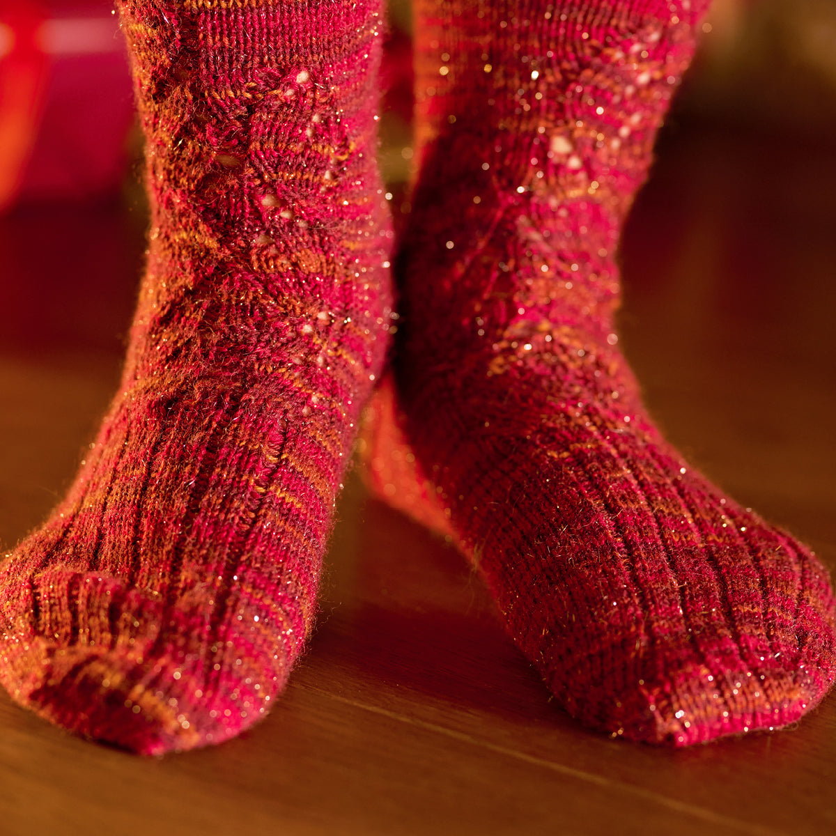 Nutmeg - Christmas Socks - Knitting Pattern (FREE PDF download)