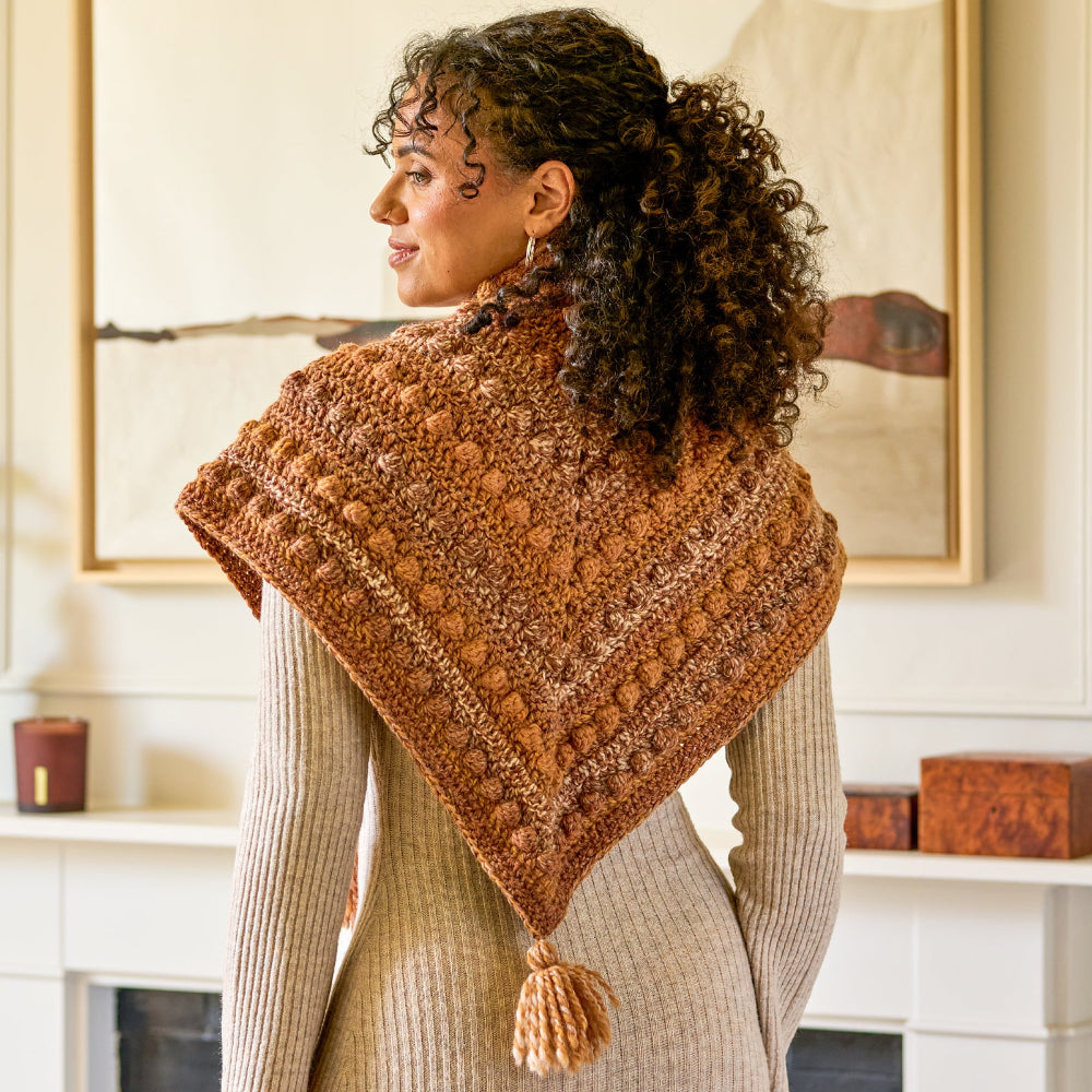 Cielo Bobble Shawl - Crochet Pattern
