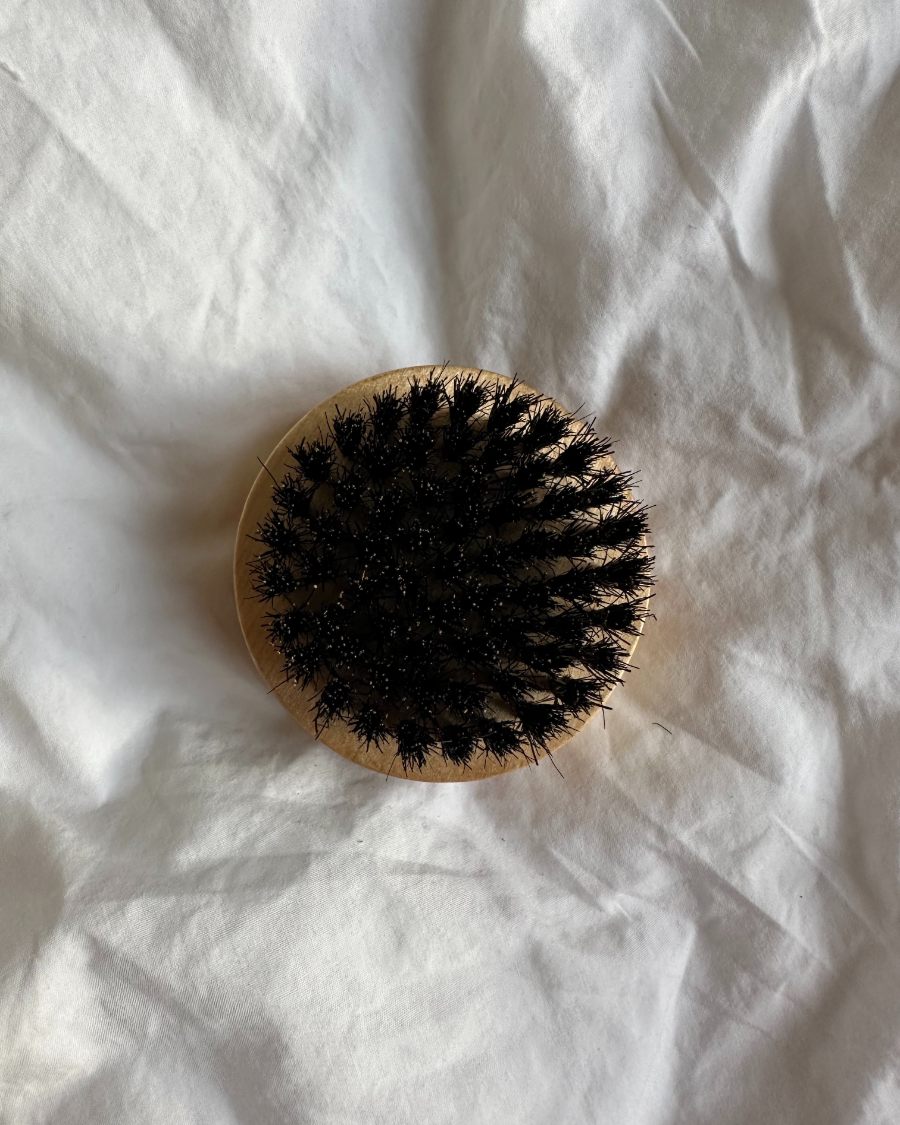Mohair Brush close-up of boar bristles