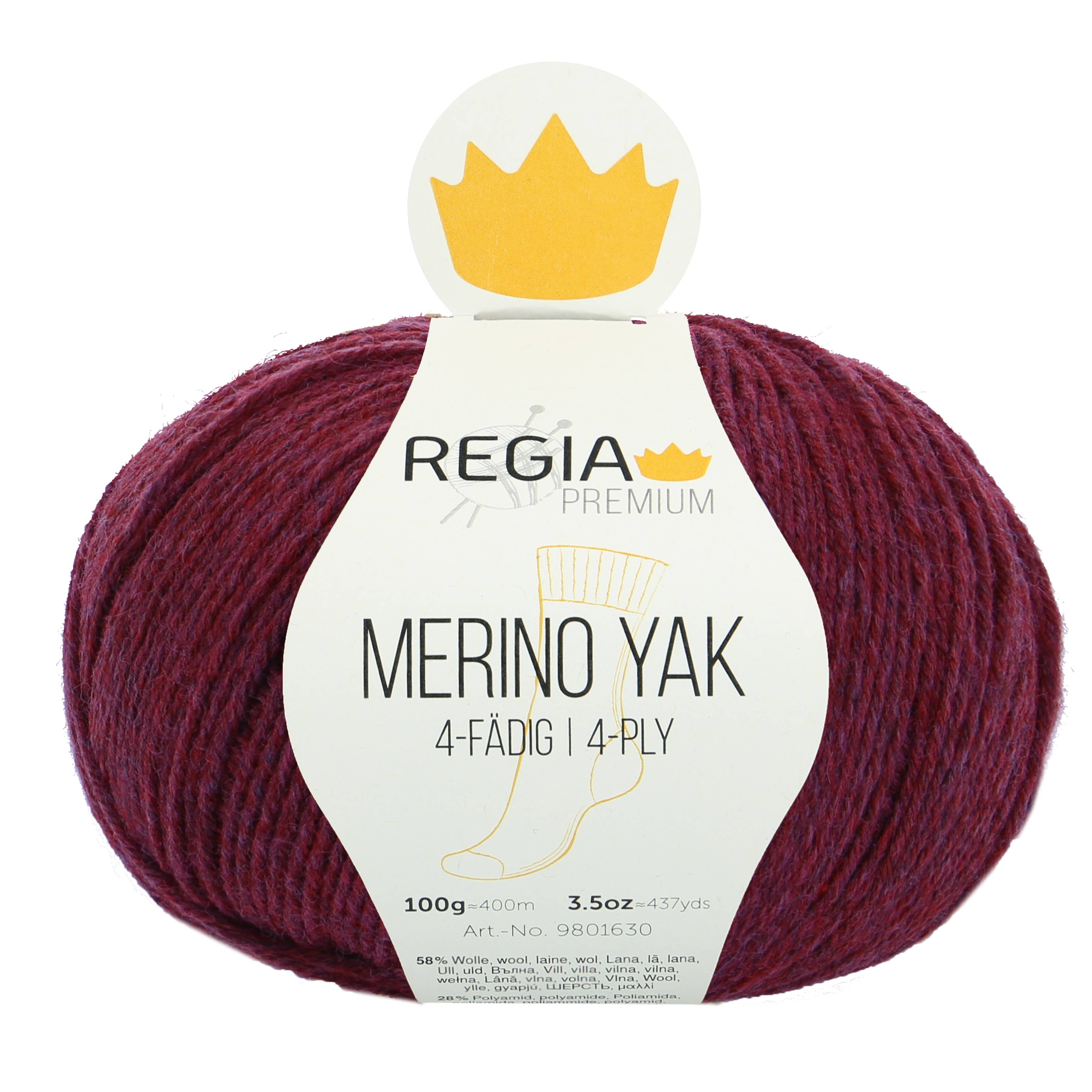 REGIA Premium Merino Yak 4-fädige Sockenwolle