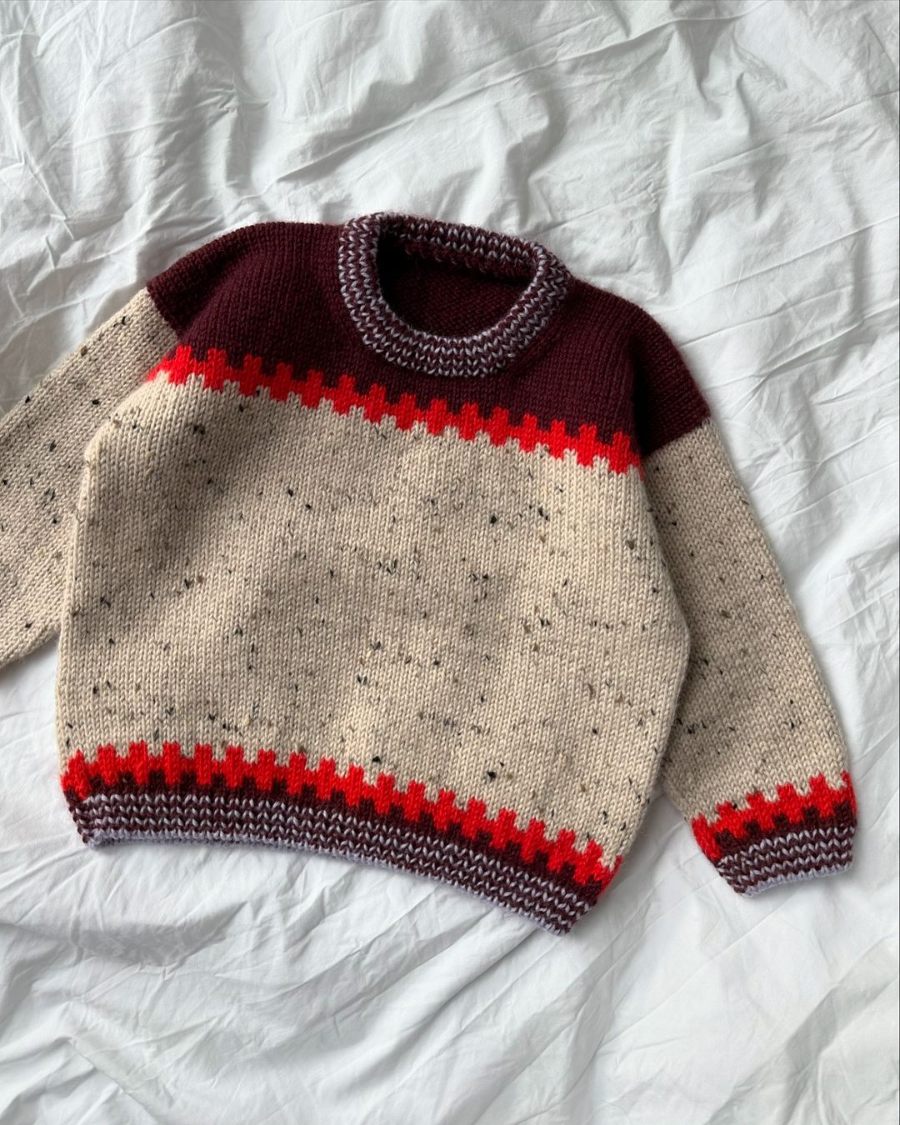 PetiteKnit Cross Sweater Junior - Knitting Pattern