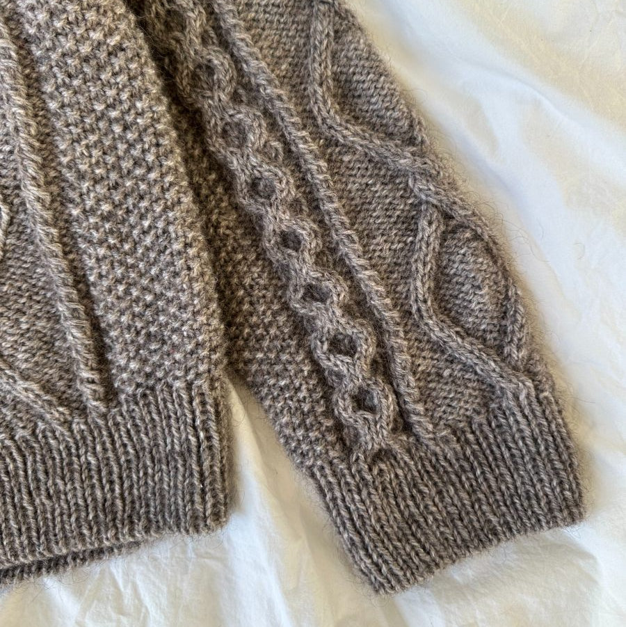 PetiteKnit Dagmar Zipper Sweater - Knitting Pattern