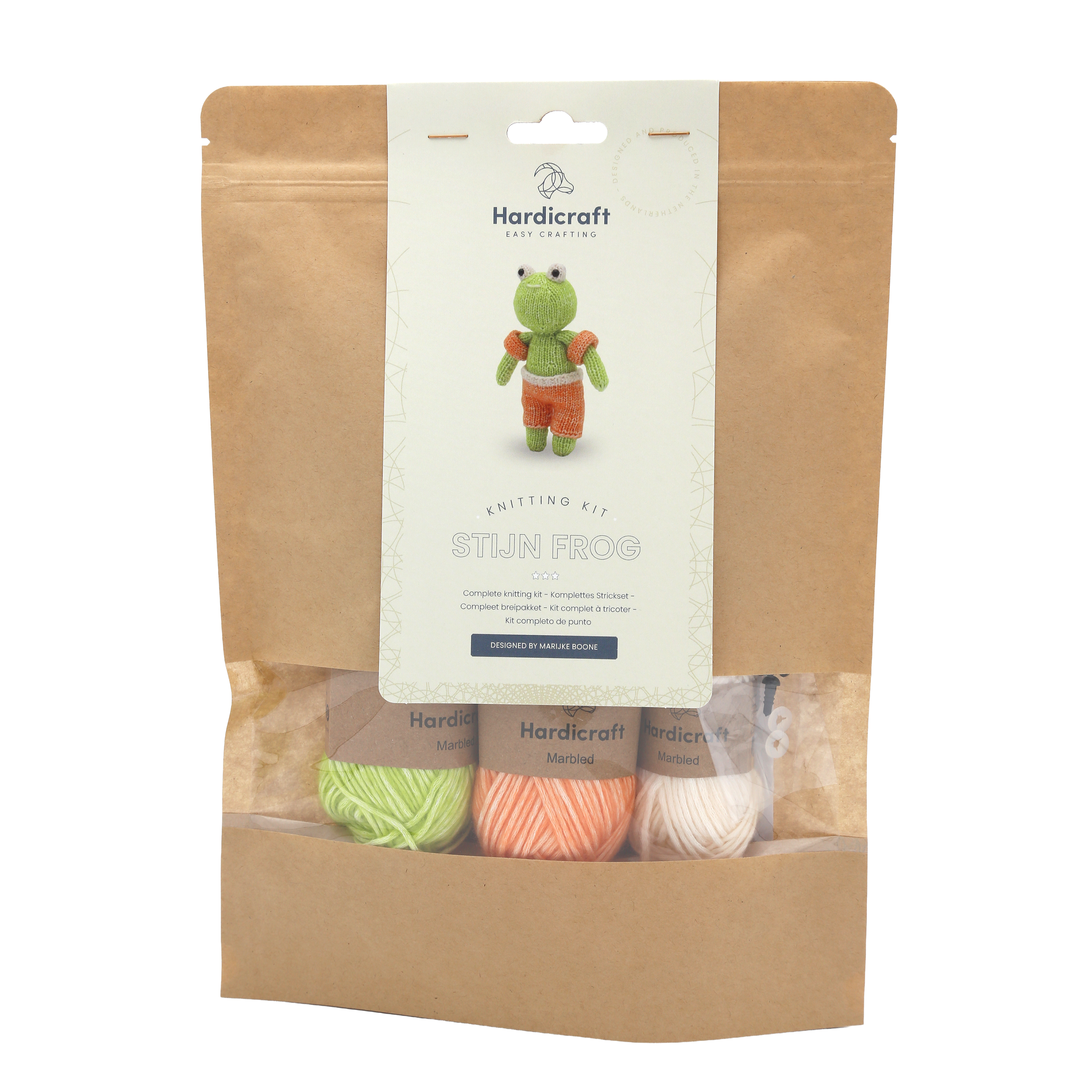 Hardicraft - DIY Knitting Kit - Stijn Frog