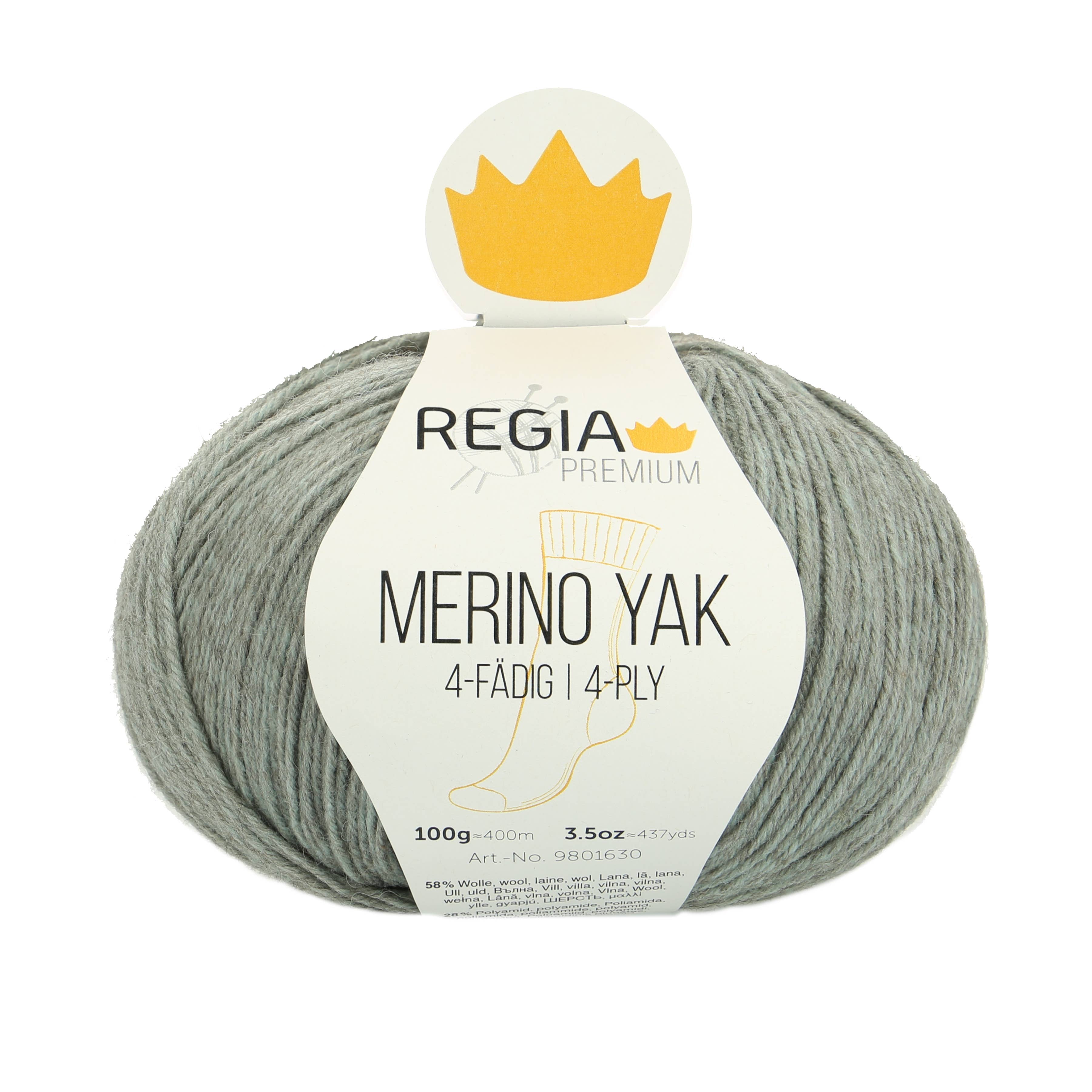 REGIA Premium Merino Yak 4-fädige Sockenwolle