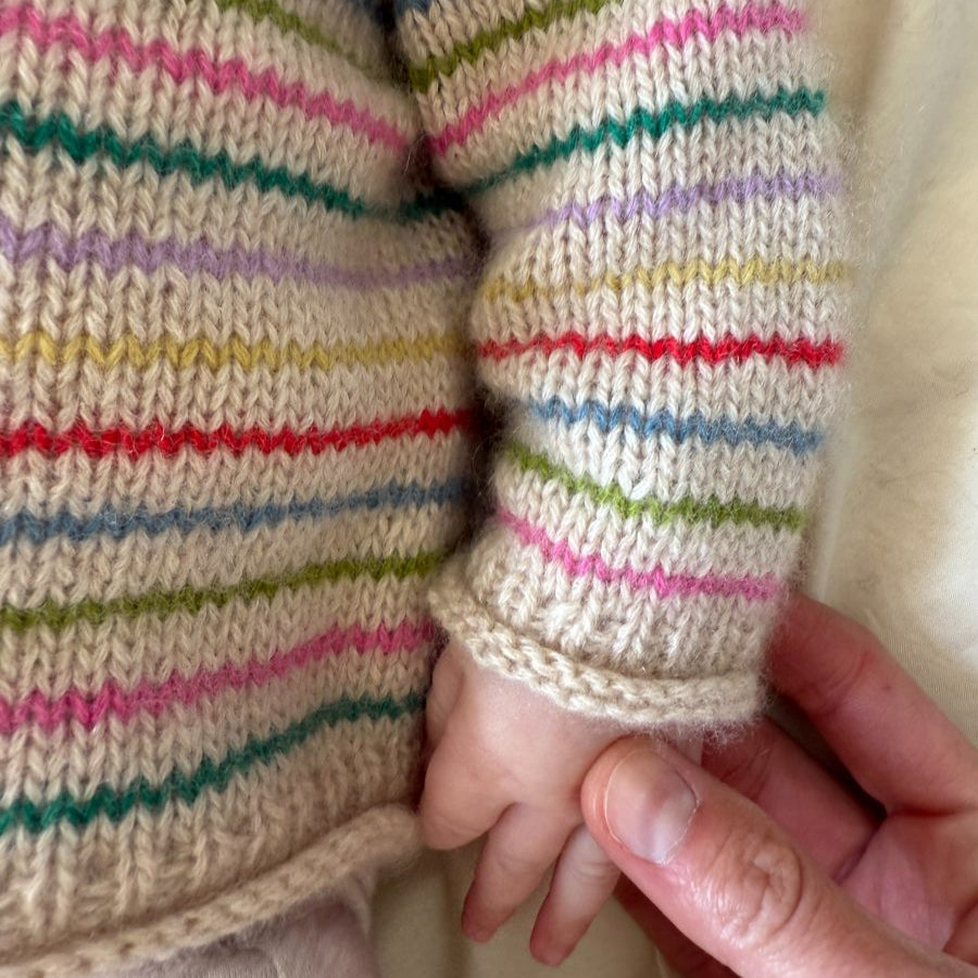 PetiteKnit Frankie Sweater Baby - Knitting Pattern