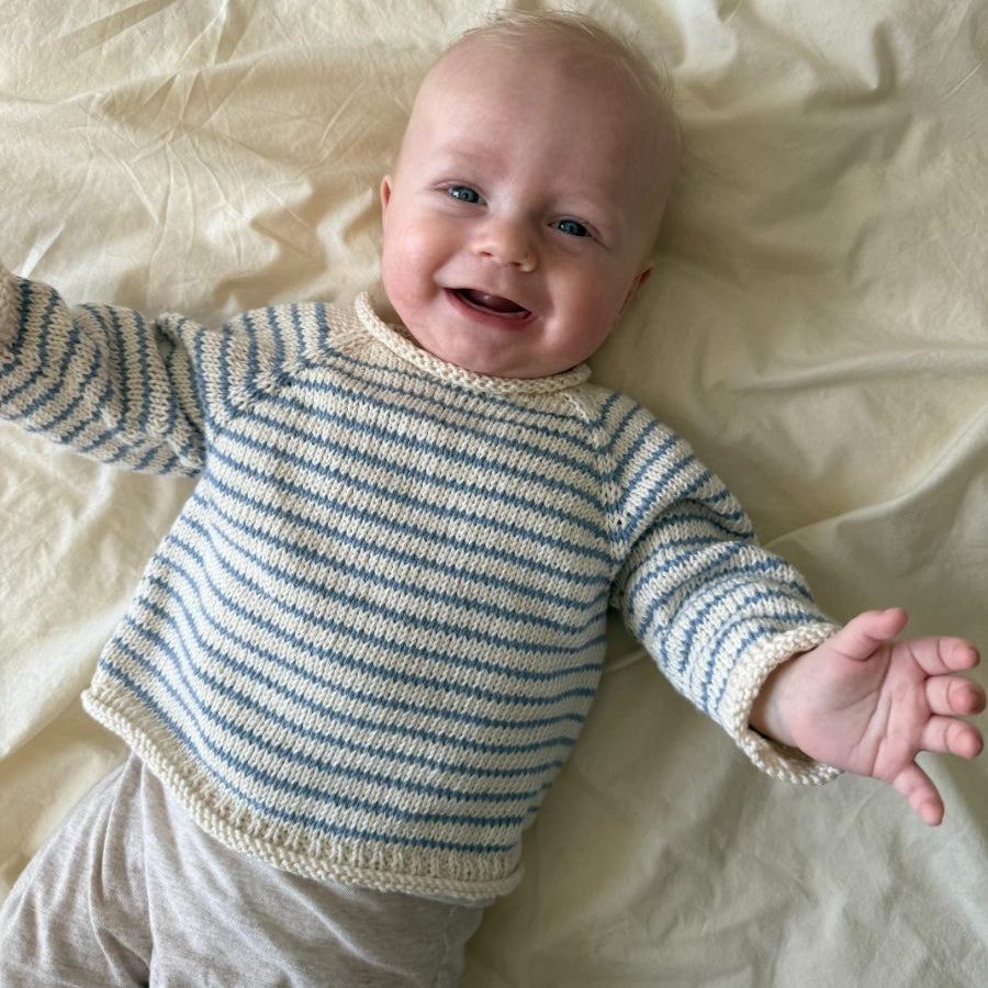 PetiteKnit Frankie Sweater Baby - Knitting Pattern