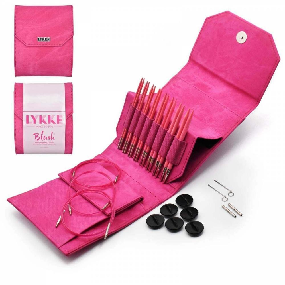 Lykke Blush Starter Set - 5" (13cm) Interchangeable Knitting Needle Set