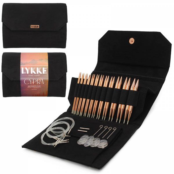 LYKKE Interchangeable Copper Knitting Needle Set - Cypra 13cm (5")