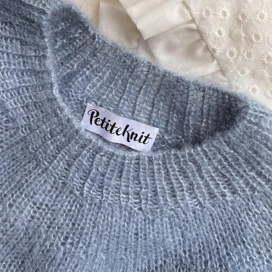 PetiteKnit Pullover für Anfänger – Mohair Edition – Strickmuster