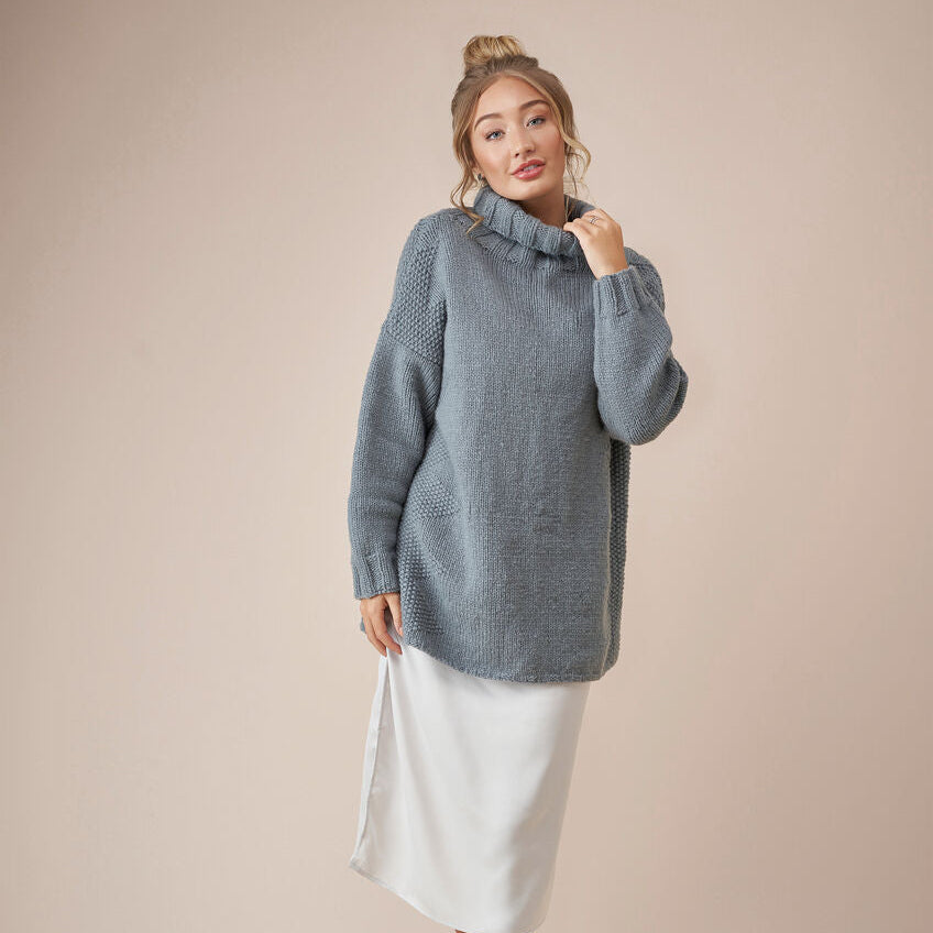 Merino Aria Sweater - Easy Knitting Kit