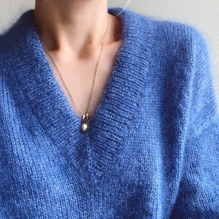 PetiteKnit Stockholm Sweater V-Neck  - Knitting Pattern