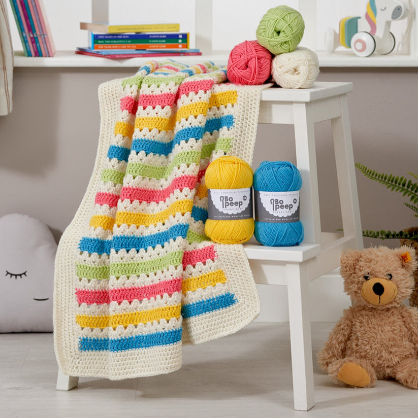 WYS  Carnival Crochet Baby Blanket Pattern