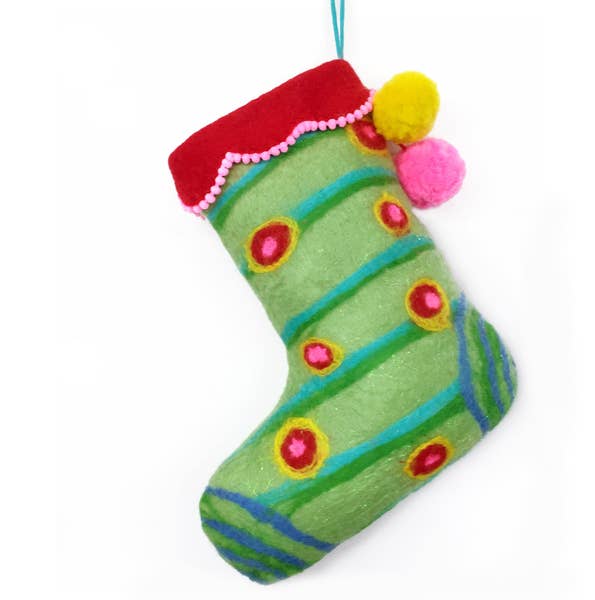 Rocking My Stocking KOMPLETTES Weihnachts-Bastelset zum Nassfilzen