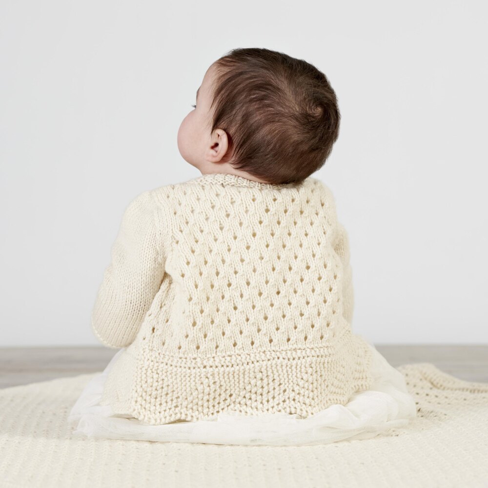 Isabella Lace Baby Cardigan - Strickpaket