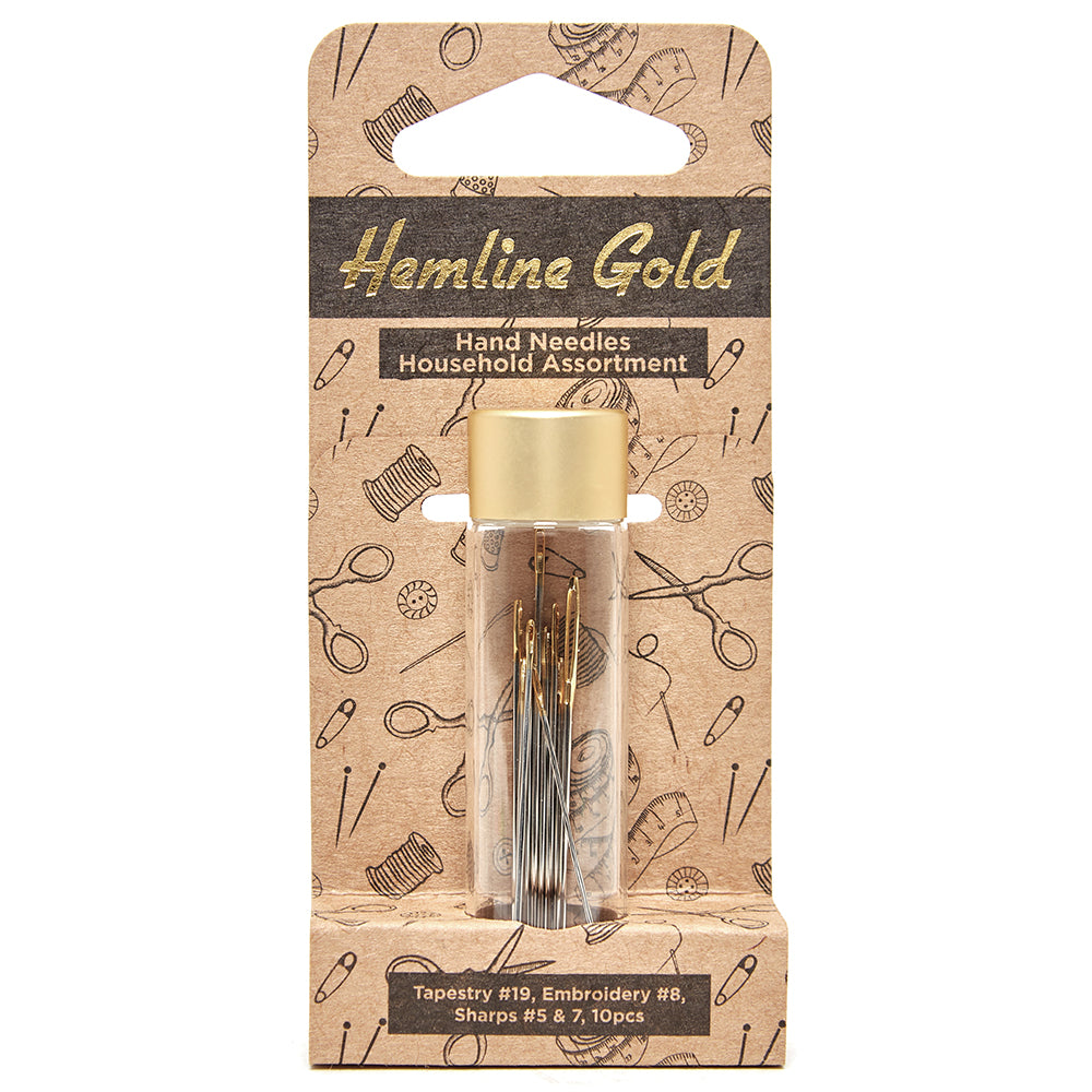 Hemline Gold Handnähnadel-Sortiment (10er-Pack)