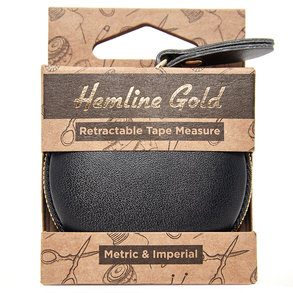 Hemline Gold Einziehbares Maßband – 150 cm lang