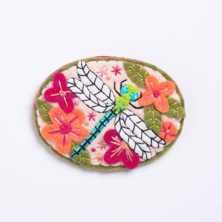 Dragonfly Felt Craft Brooch Kit