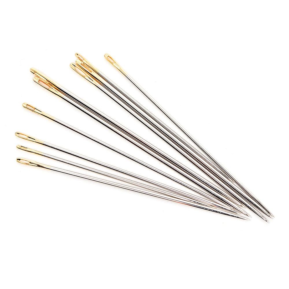 Hemline Gold Premium Sharps Hand Sewing Needles Size 5-10 (pack of 10)