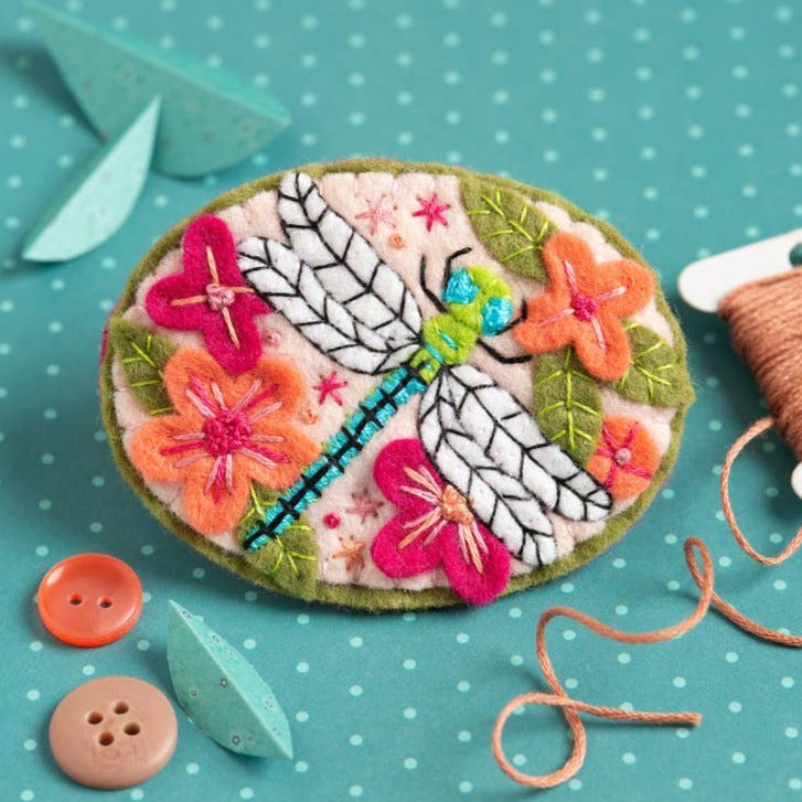 Dragonfly Felt Craft Brooch Kit