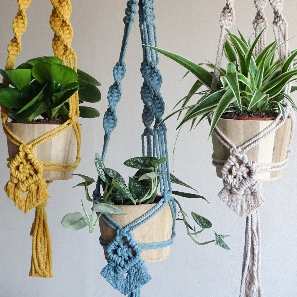 Boho Style Plant Hanger - Macramé Pattern (downloadable PDF)