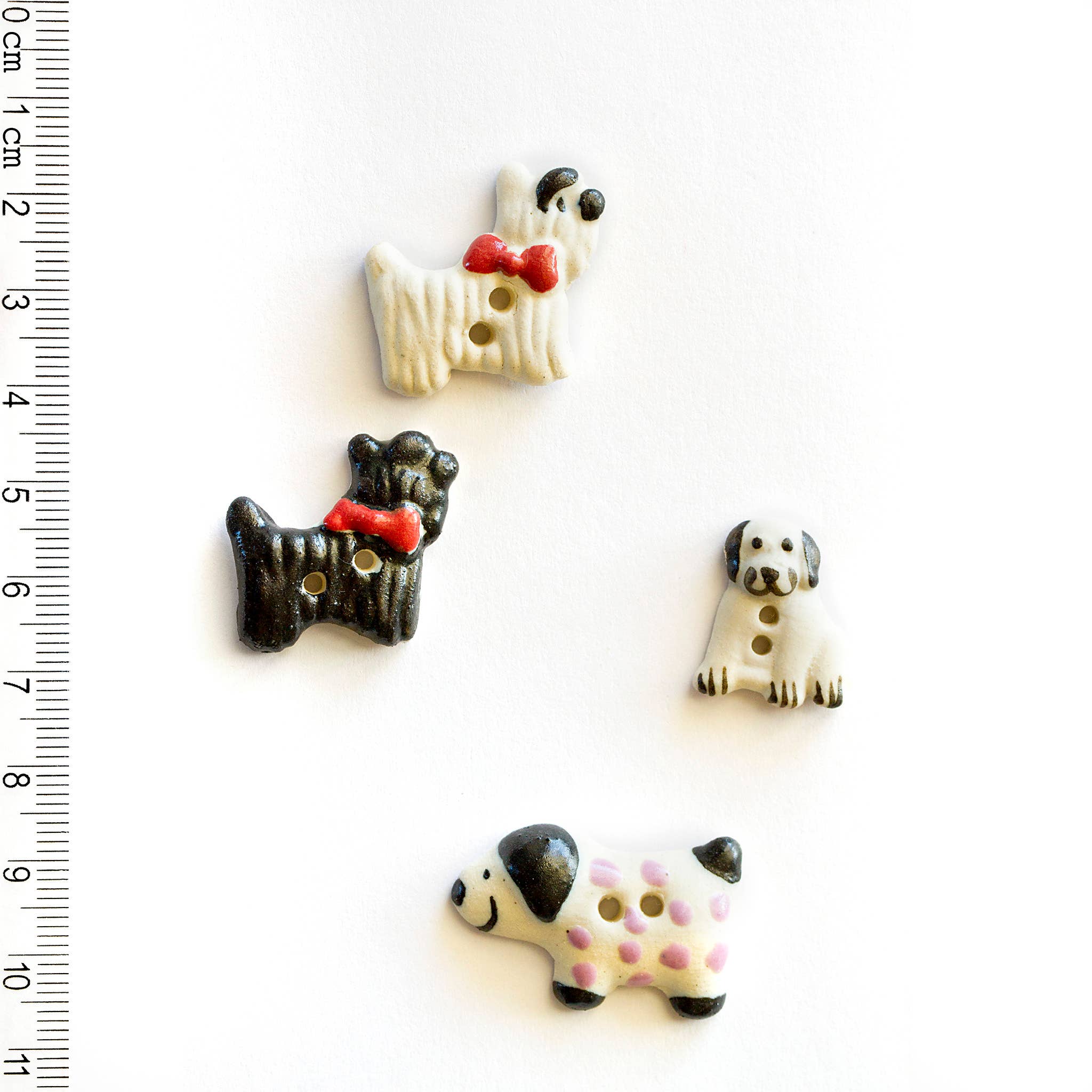 Unvergleichliche Buttons - 5 freundliche Hunde-Buttons