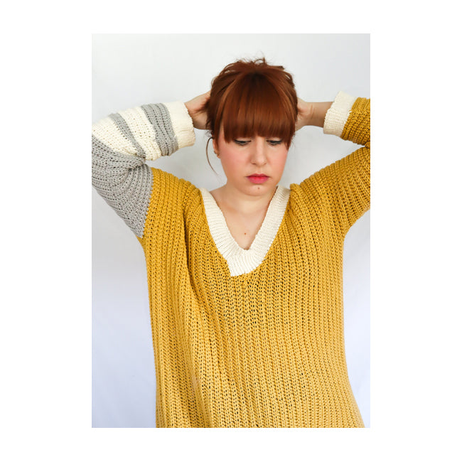 Varsity Sweater Crochet Pattern (PDF Download)