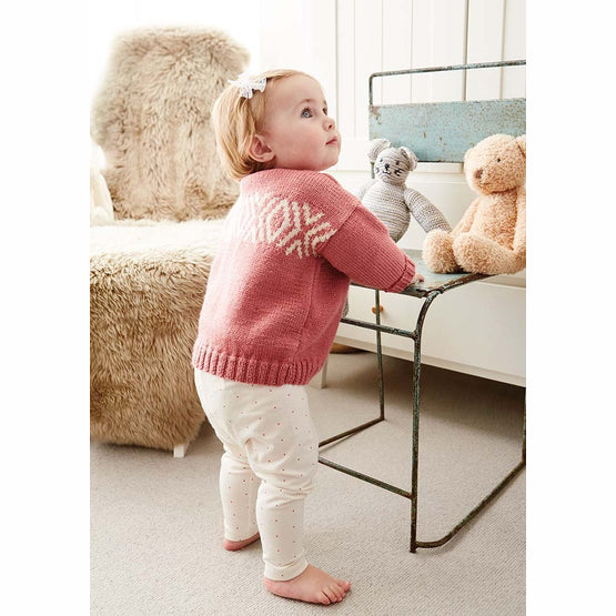 Rowan Bloom Baby & Toddler Sweater Pattern (PDF download)