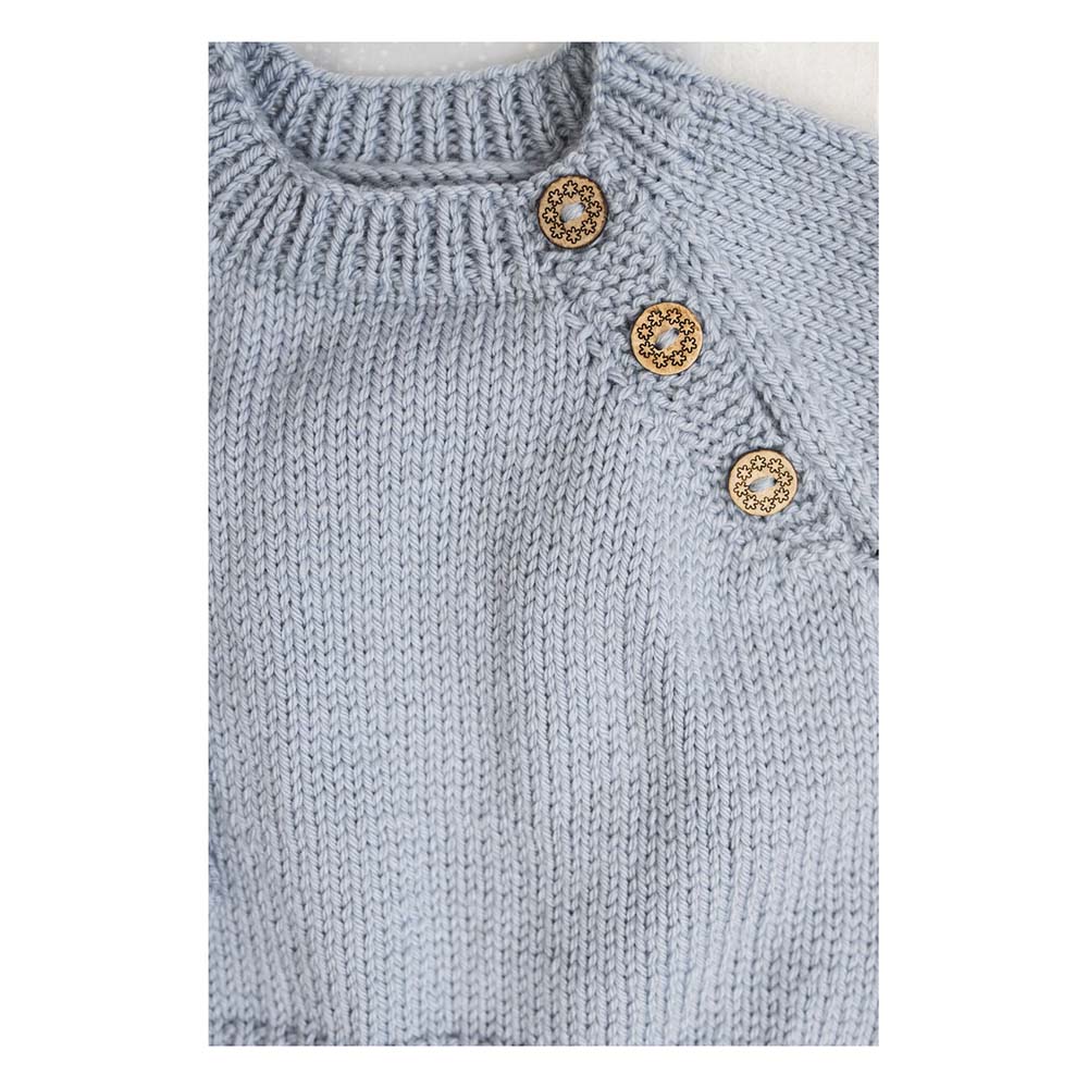 Busy Bee Babypullover – Strickmuster (PDF-Download) 