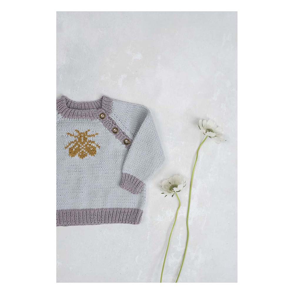 Busy Bee Babypullover – Strickmuster (PDF-Download) 