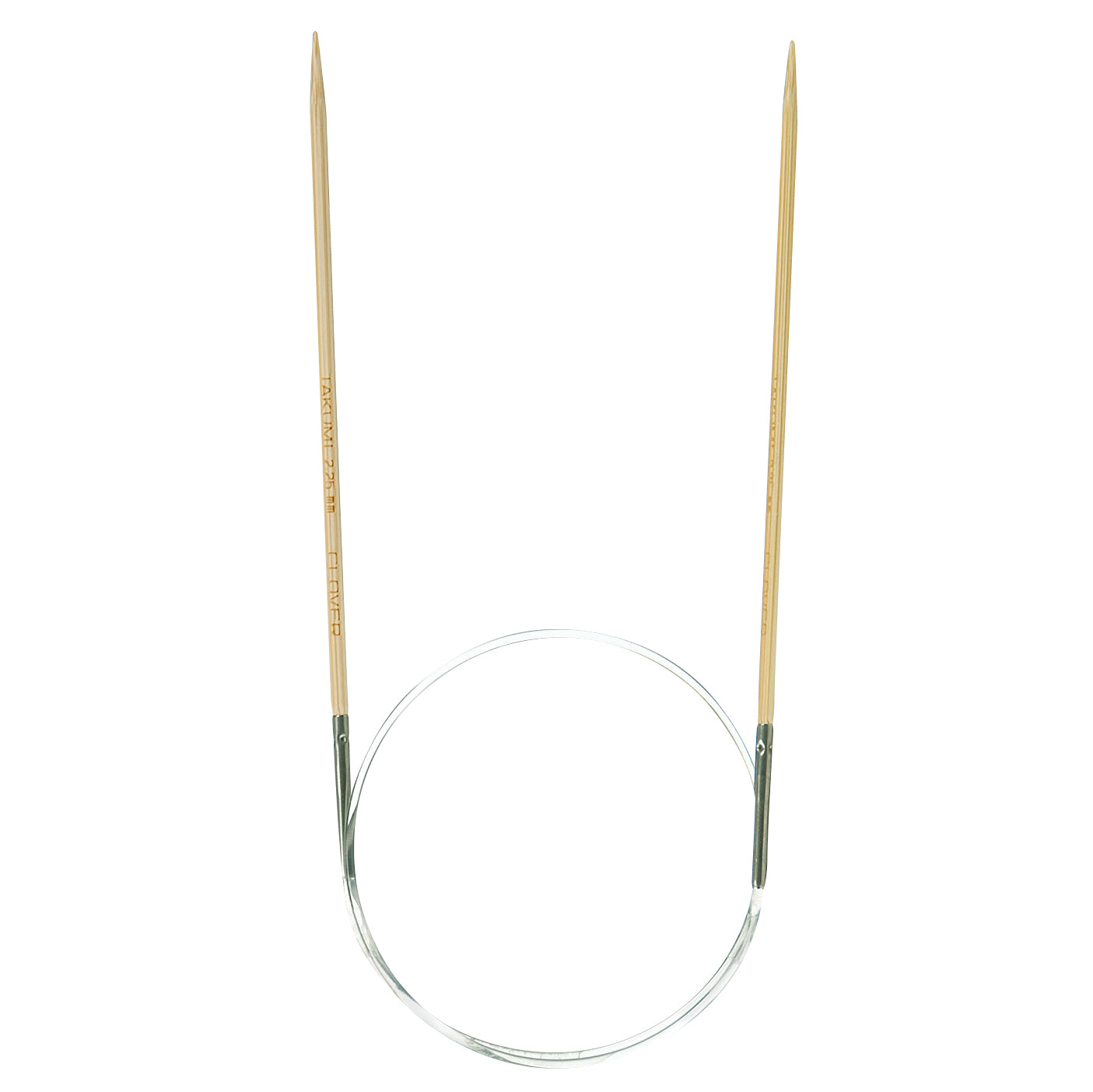 Clover Fixed Circular Knitting Needles - Takumi Bamboo - 40cm