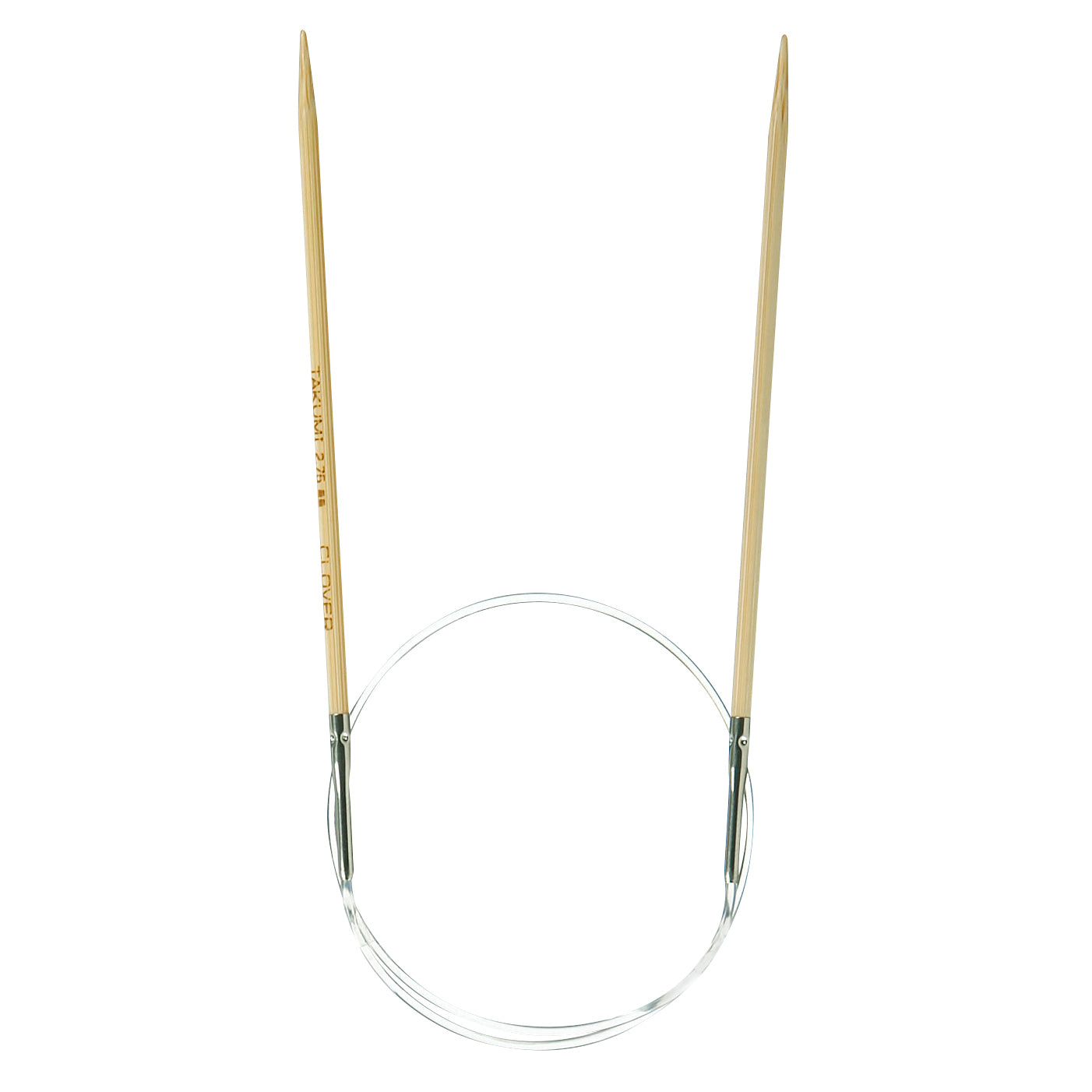 Clover Fixed Circular Knitting Needles - Takumi Bamboo - 40cm