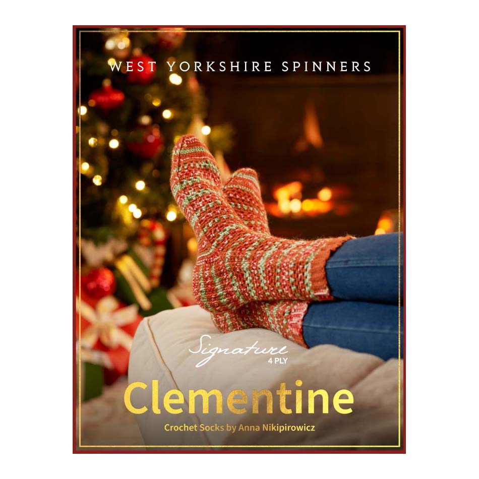 WYS Clementine – Häkelmuster für Weihnachtssocken (PDF-Download)