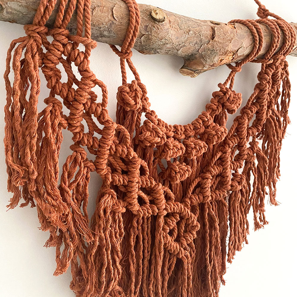 Makramee-Boho-Wandbehang (herunterladbares PDF) 