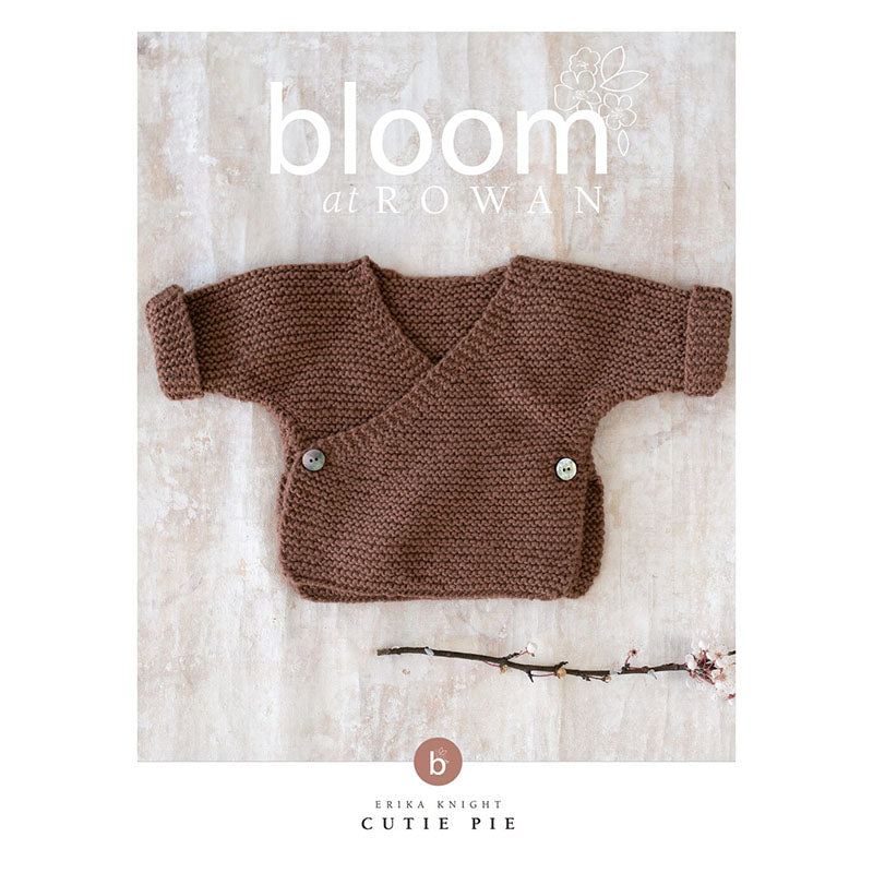 Bloom at Rowan – Cutie Pie Wickel-Cardigan für Babys (herunterladbares PDF) 