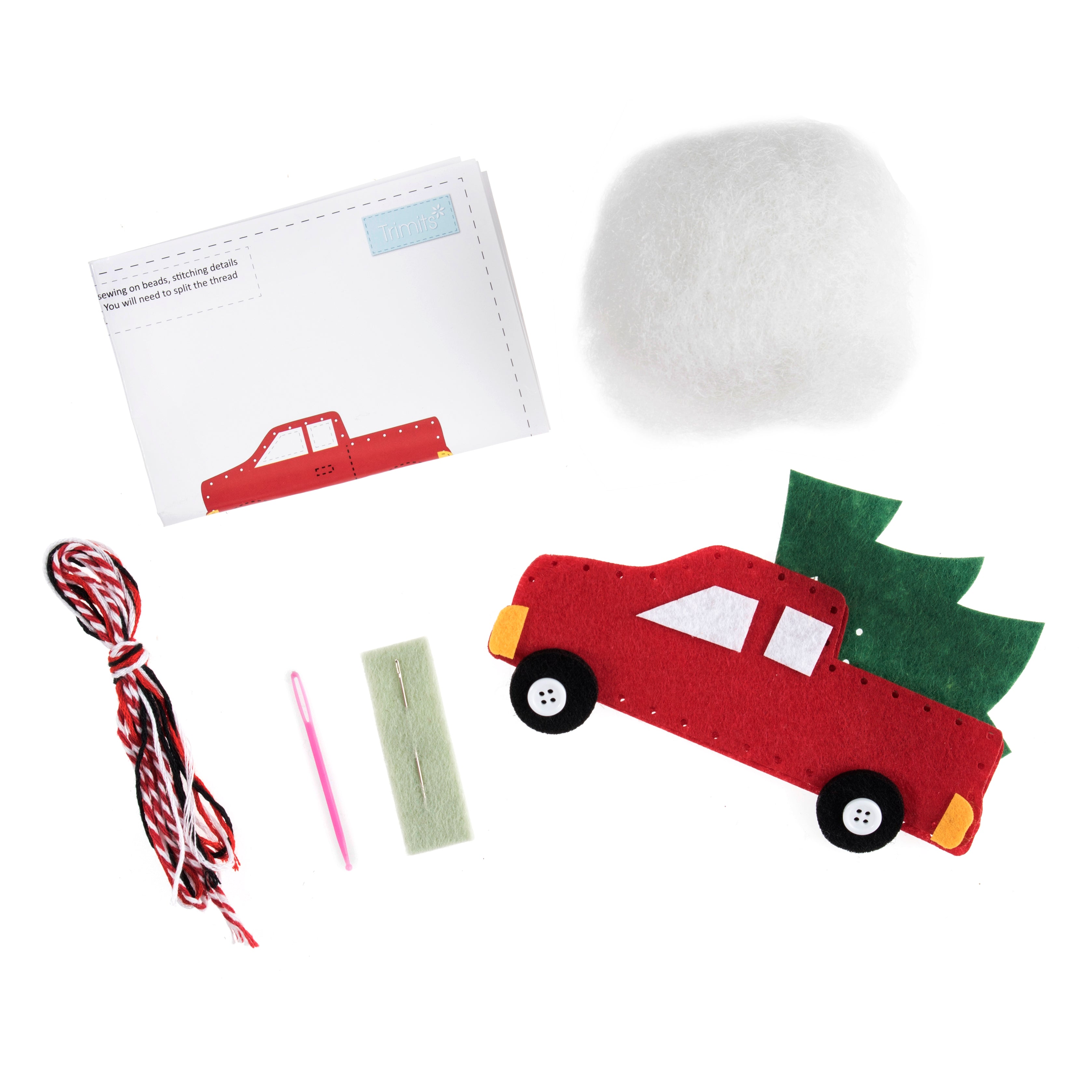 Trimits Make Your Own Felt Christmas Tree Truck