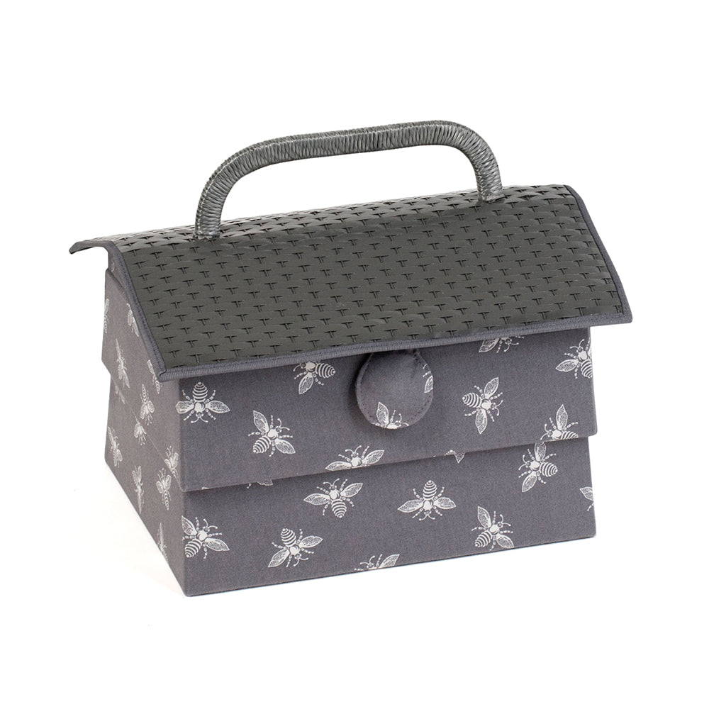 Grey Bee Hive Sewing Box